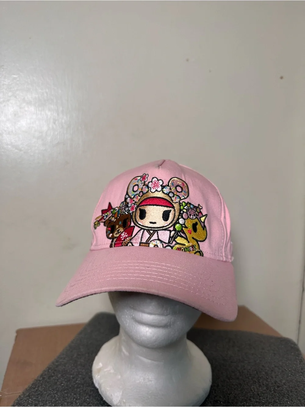 Tokidoki X New Era Women’s Pink Embroidered Hat Multicolor Brim OSFM SnapBack